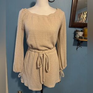 Bluivy, Long Sleeve, Waffle, Romper